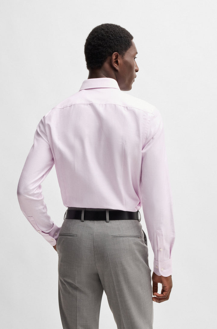 BOSS Formal Shirts Slim Fit in Cotton - H-HANK-KENT-C1-214 10268013 01-50533040- Concorde Fashion#color_pink-664