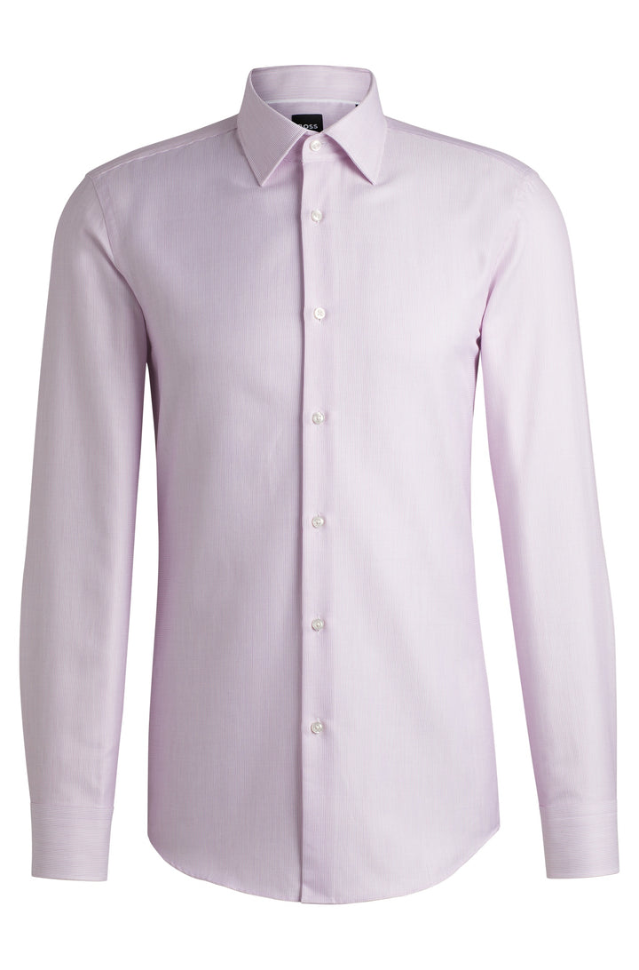 BOSS Formal Shirts Slim Fit in Cotton - H-HANK-KENT-C1-214 10268013 01-50533040- Concorde Fashion#color_pink-664