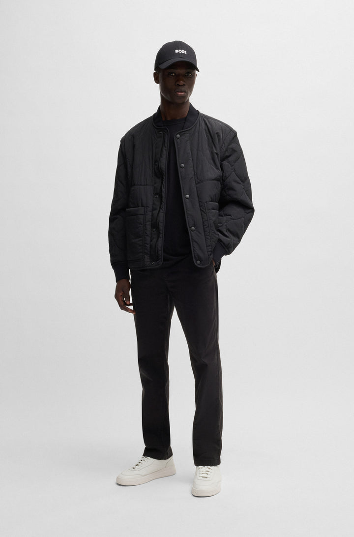 BOSS Trousers Regular Fit in Cotton Mix - CHINO-REGULAR-1 10268092 01-50534378- Concorde Fashion#color_black-001