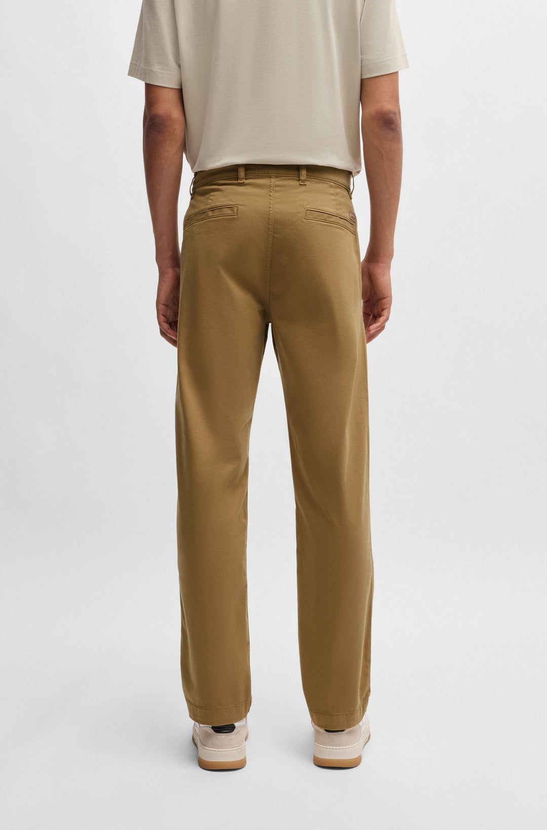 BOSS Trousers Regular Fit in Cotton Mix - CHINO-REGULAR-1 10268092 01-50534378- Concorde Fashion#color_beige-261