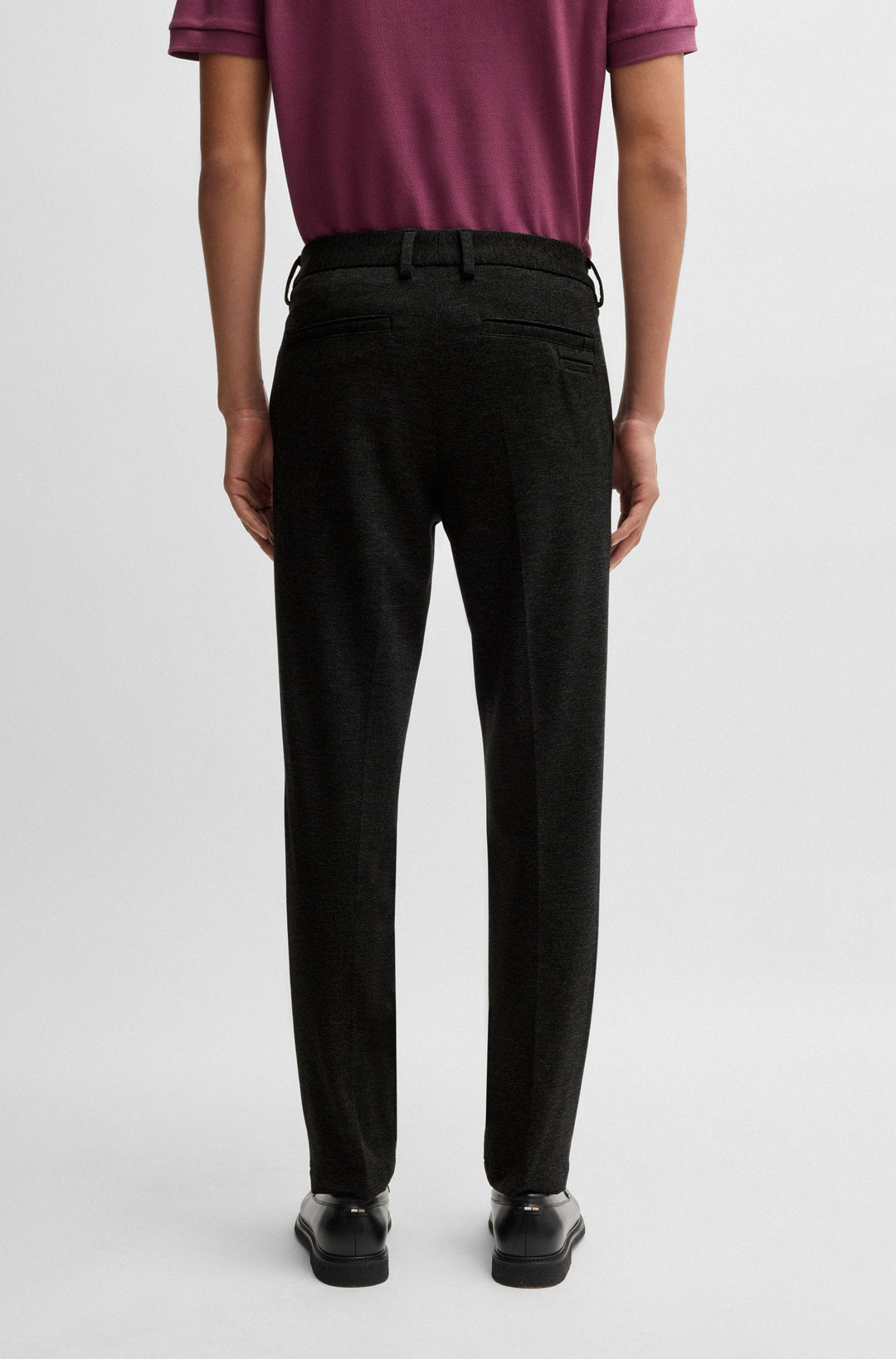 BOSS Trousers Slim Fit in synthetic - P-KAITON 10268198 01-50530871- Concorde Fashion#color_black-001