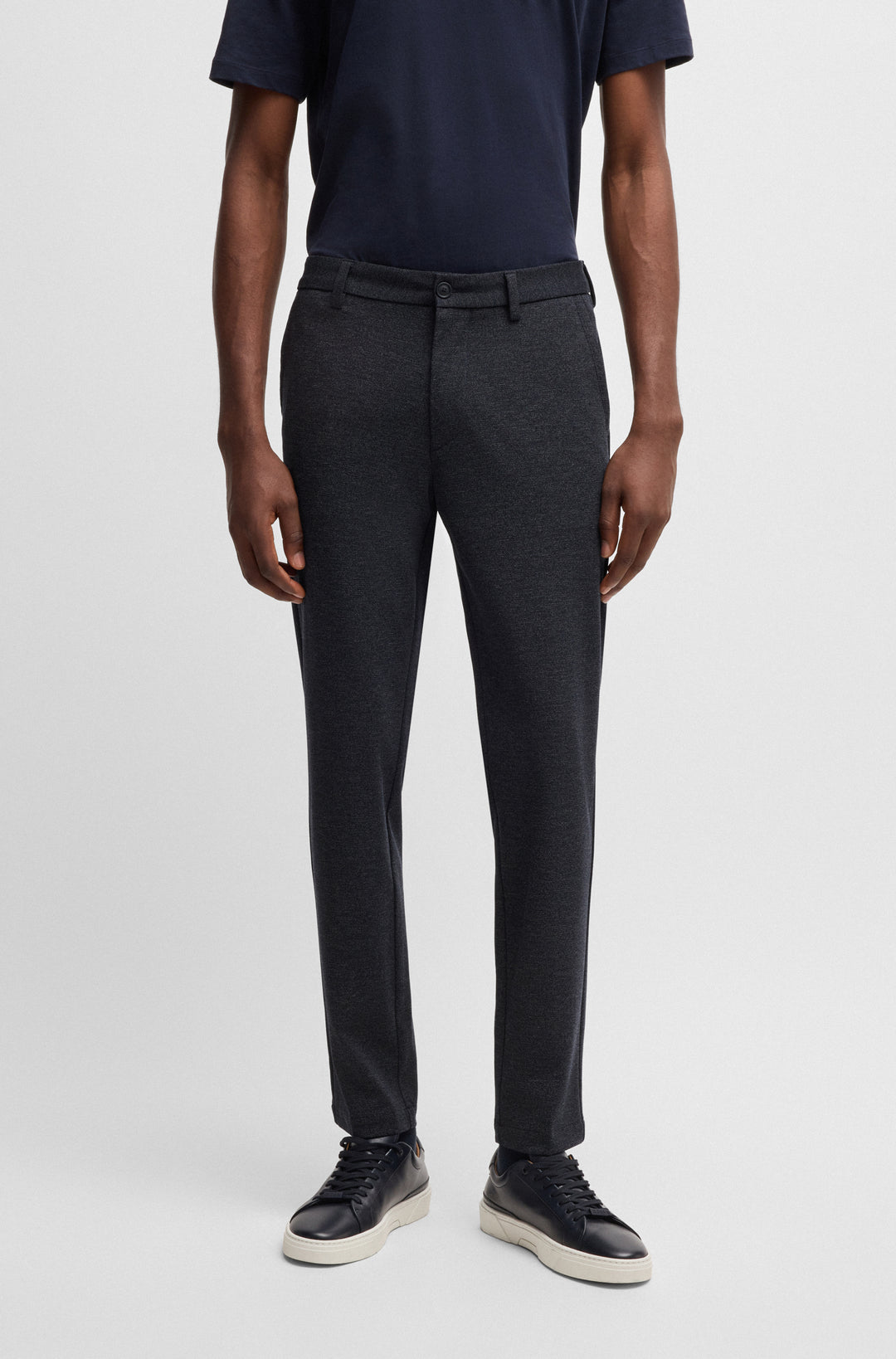 BOSS Trousers Slim Fit in synthetic - P-KAITON 10268198 01-50530871- Concorde Fashion#color_navy-404