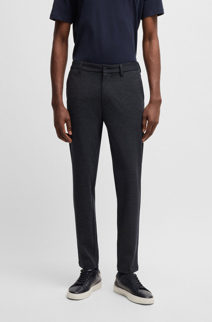 BOSS Trousers Slim Fit in synthetic - P-KAITON 10268198 01-50530871- Concorde Fashion#color_navy-404