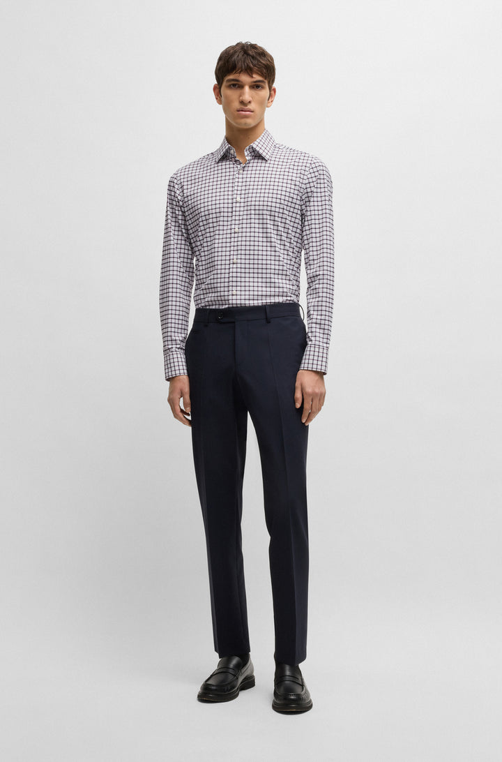 BOSS Formal Shirts Slim Fit in synthetic - P-HANK-KENT-C1-222 10268253 01-50535414- Concorde Fashion#color_pink-663