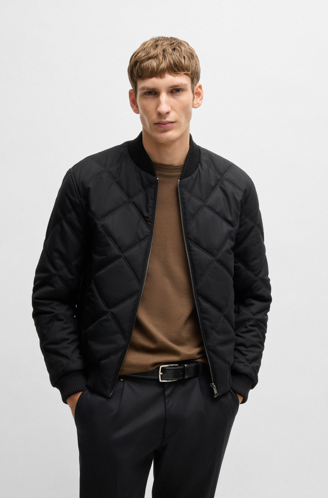 BOSS Casual Jackets Regular Fit in Polyester Mix - C-CONTER 10268300 01-50530346- Concorde Fashion#color_black-001