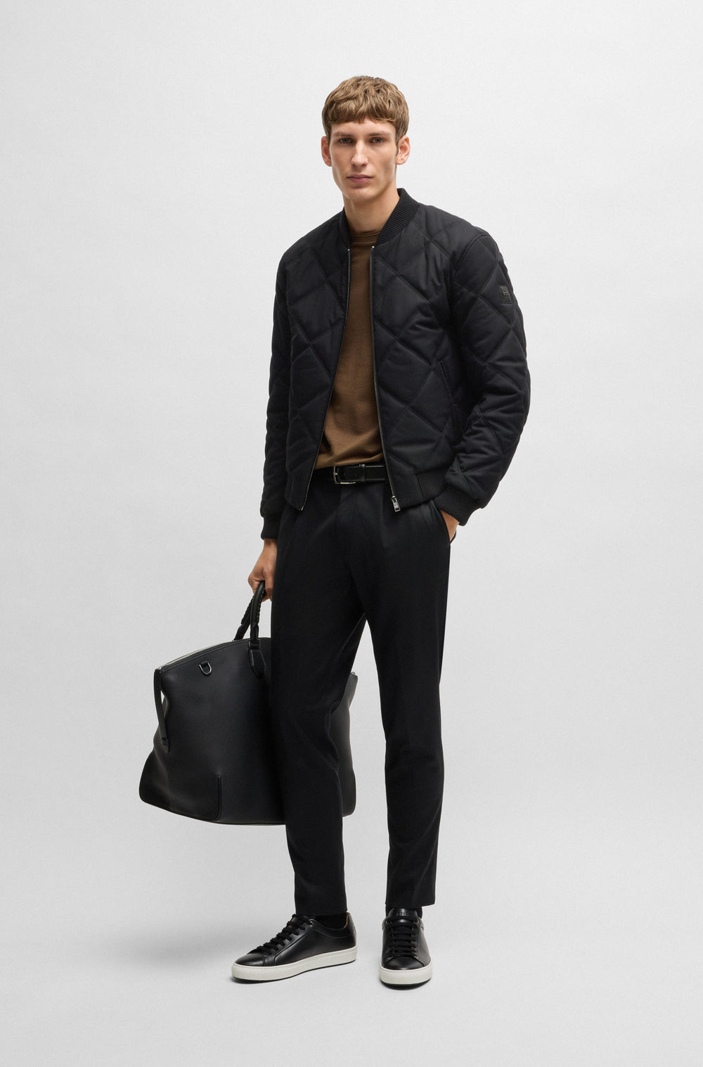 BOSS Casual Jackets Regular Fit in Polyester Mix - C-CONTER 10268300 01-50530346- Concorde Fashion#color_black-001