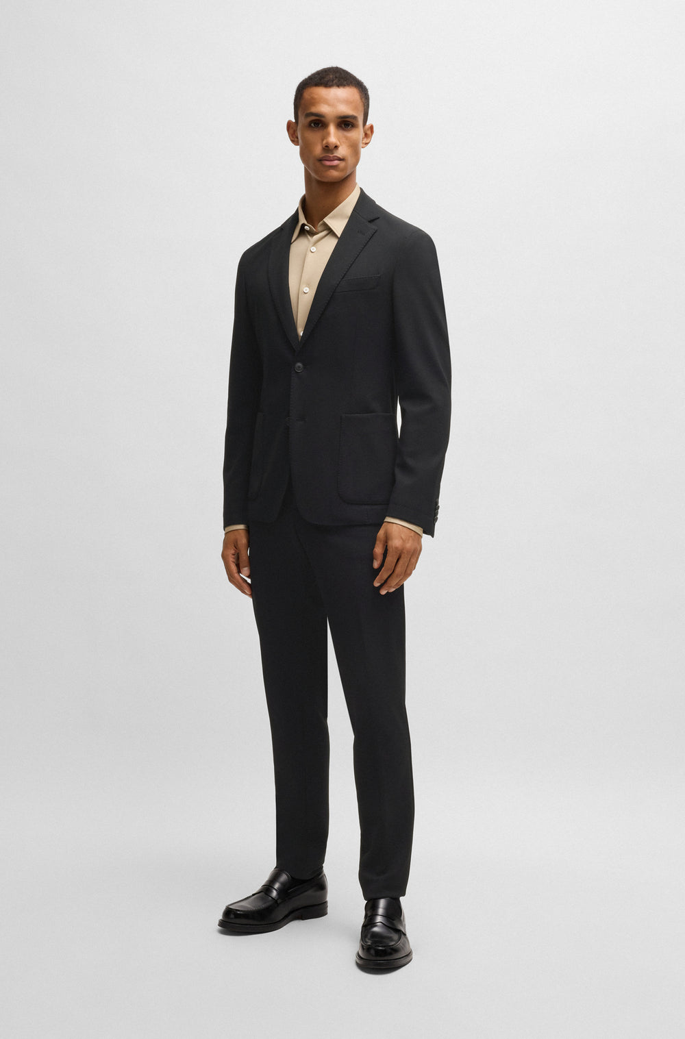 BOSS Blazers Slim Fit in synthetic - P-HANRY-J-WG-233 10268477 01-50535083- Concorde Fashion#color_black-001
