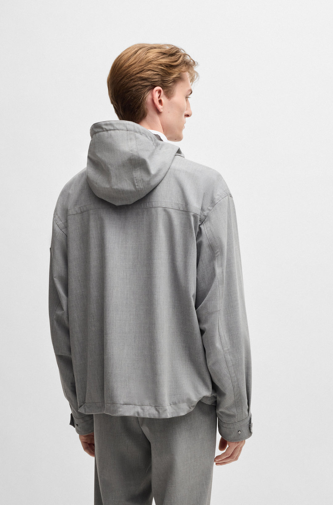 BOSS Casual Jackets Regular Fit in Polyester Mix - P-CHAYTON 10268528 01-50528432- Concorde Fashion#color_grey-030
