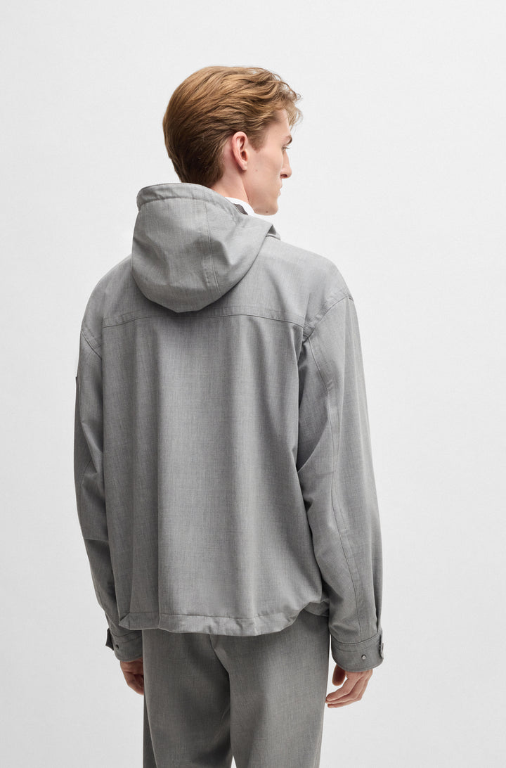 BOSS Casual Jackets Regular Fit in Polyester Mix - P-CHAYTON 10268528 01-50528432- Concorde Fashion#color_grey-030