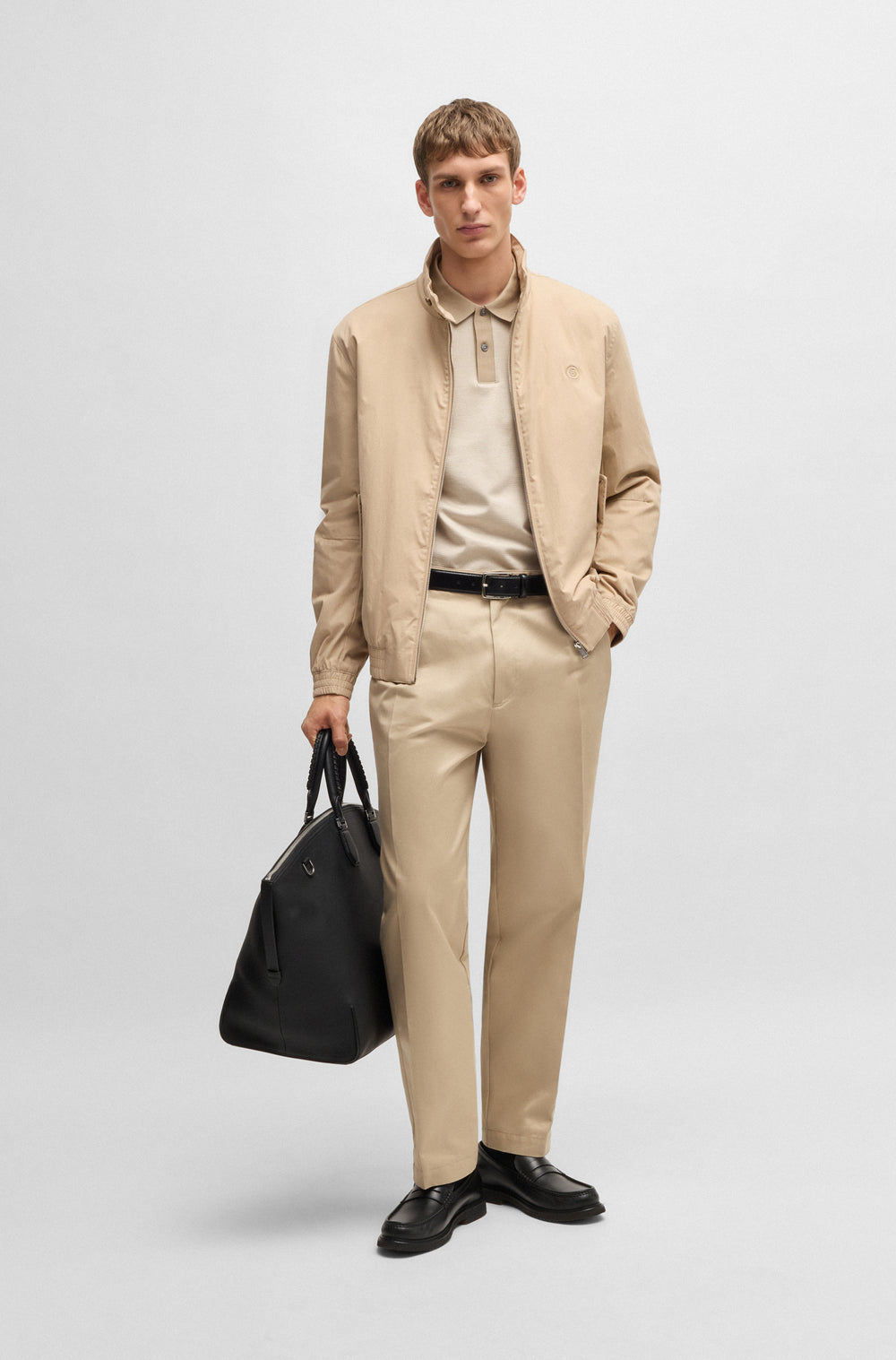 BOSS Casual Jackets Regular Fit in Cotton Mix - H-COINER 10268542 01-50531233- Concorde Fashion#color_beige-275