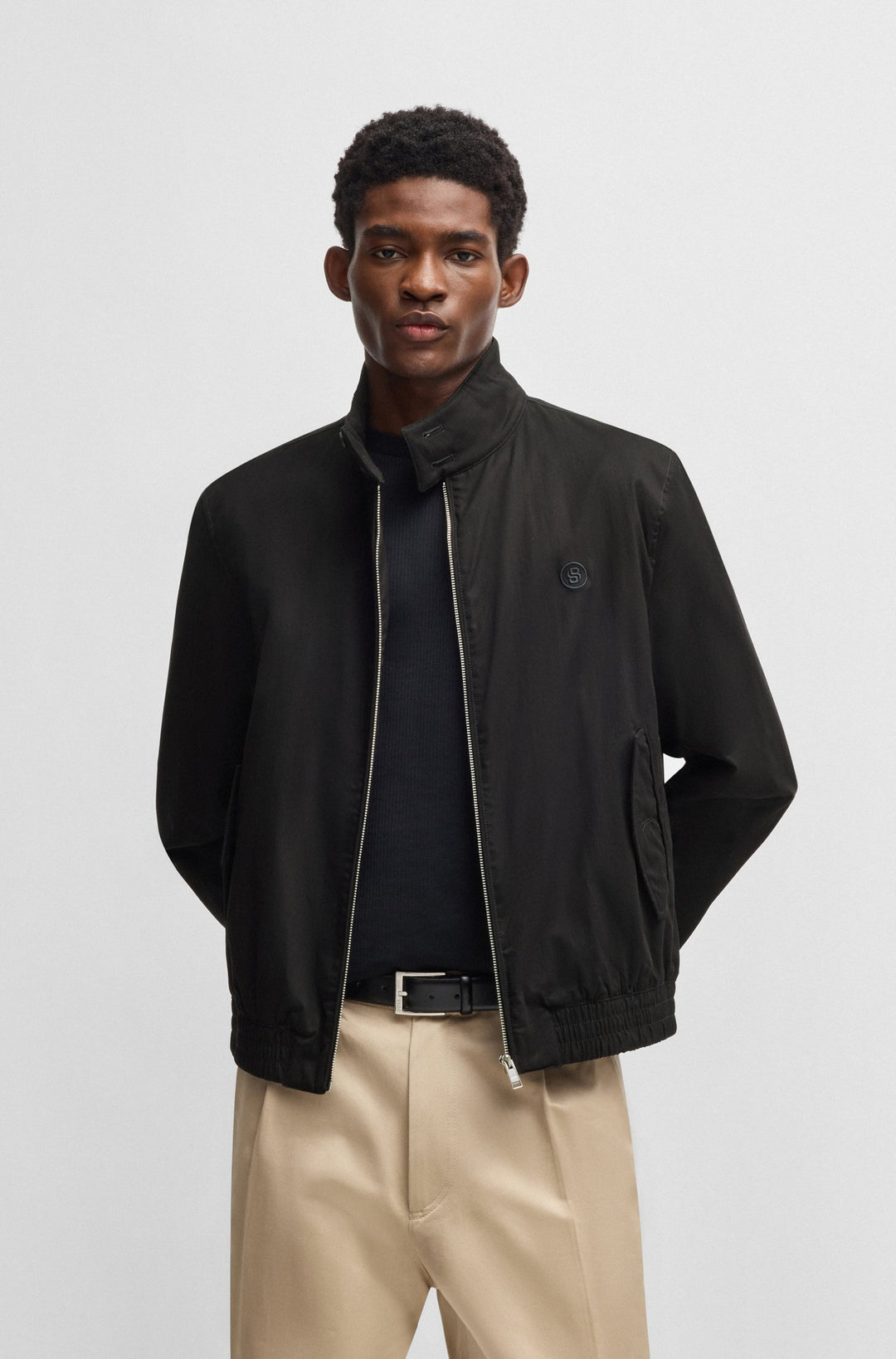 BOSS Casual Jackets Regular Fit in Cotton Mix - H-COINER2 10268542 01-50540378- Concorde Fashion#color_black-001