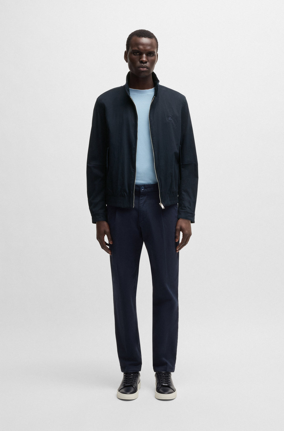 BOSS Casual Jackets Regular Fit in Cotton Mix - H-COINER2 10268542 01-50540378- Concorde Fashion#color_navy-404