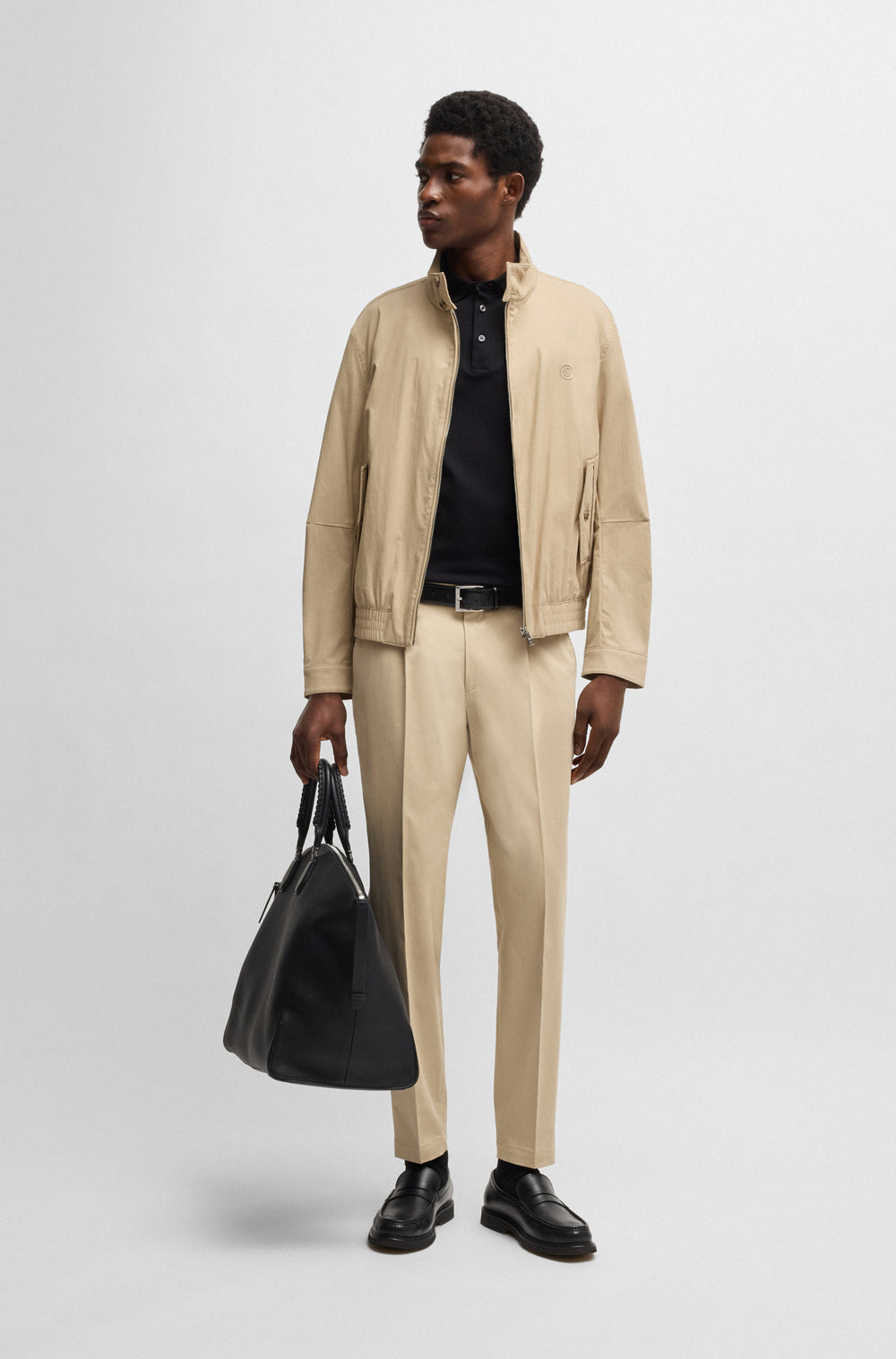 BOSS Casual Jackets Regular Fit in Cotton Mix - H-COINER2 10268542 01-50540378- Concorde Fashion#color_beige-275