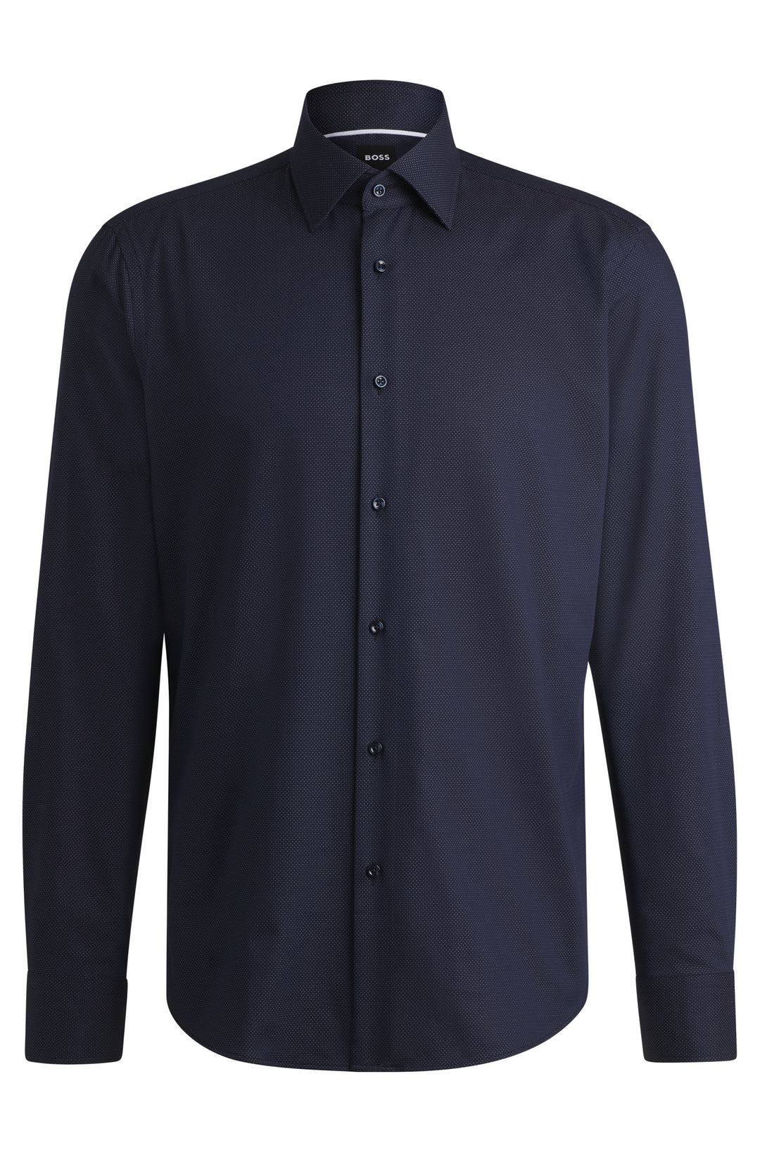 BOSS Formal Shirts Regular Fit in Cotton Mix - H-JOE-KENT-C1-214 10268549 01-50533979- Concorde Fashion#color_navy-404