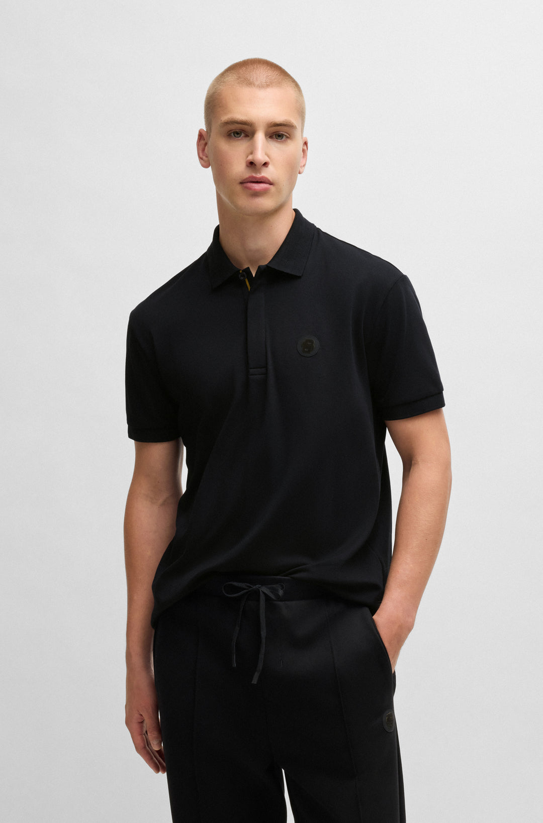 BOSS Polos Regular Fit in Cotton - PADDY TL 10268635 01-50533273- Concorde Fashion#color_black-001