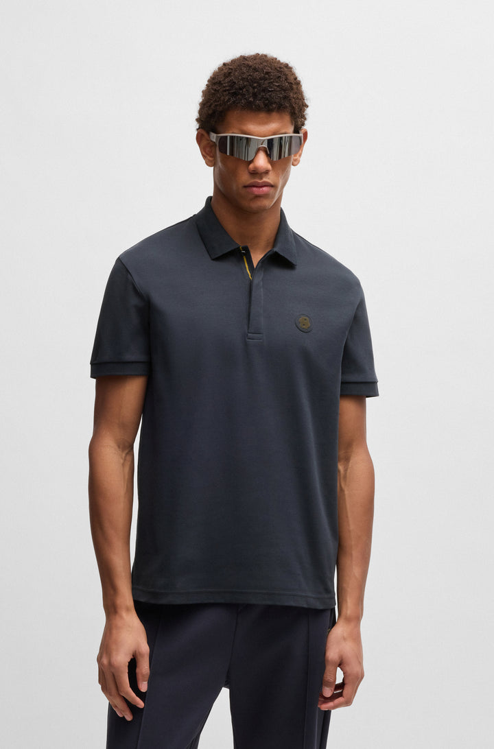 BOSS Polos Regular Fit in Cotton - PADDY TL 10268635 01-50533273- Concorde Fashion#color_navy-402