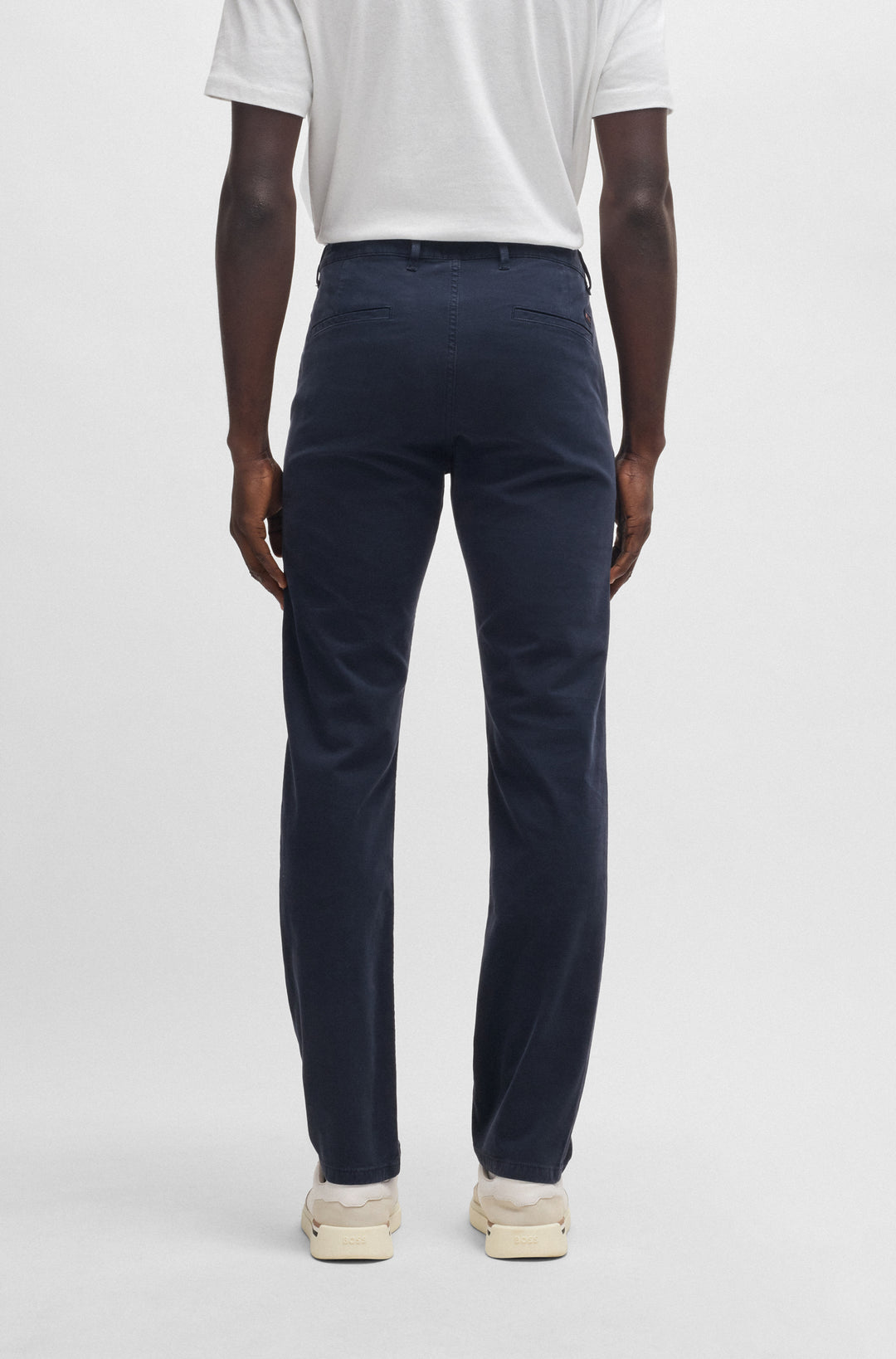 BOSS Trousers Slim Fit in Cotton Mix - CHINO_SLIM 10268652 01-50533903- Concorde Fashion#color_navy-404