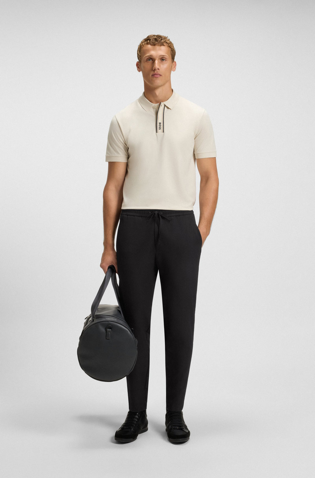BOSS Trousers Tapered Fit - T_FLEX 50534313- Concorde Fashion#color_black-001