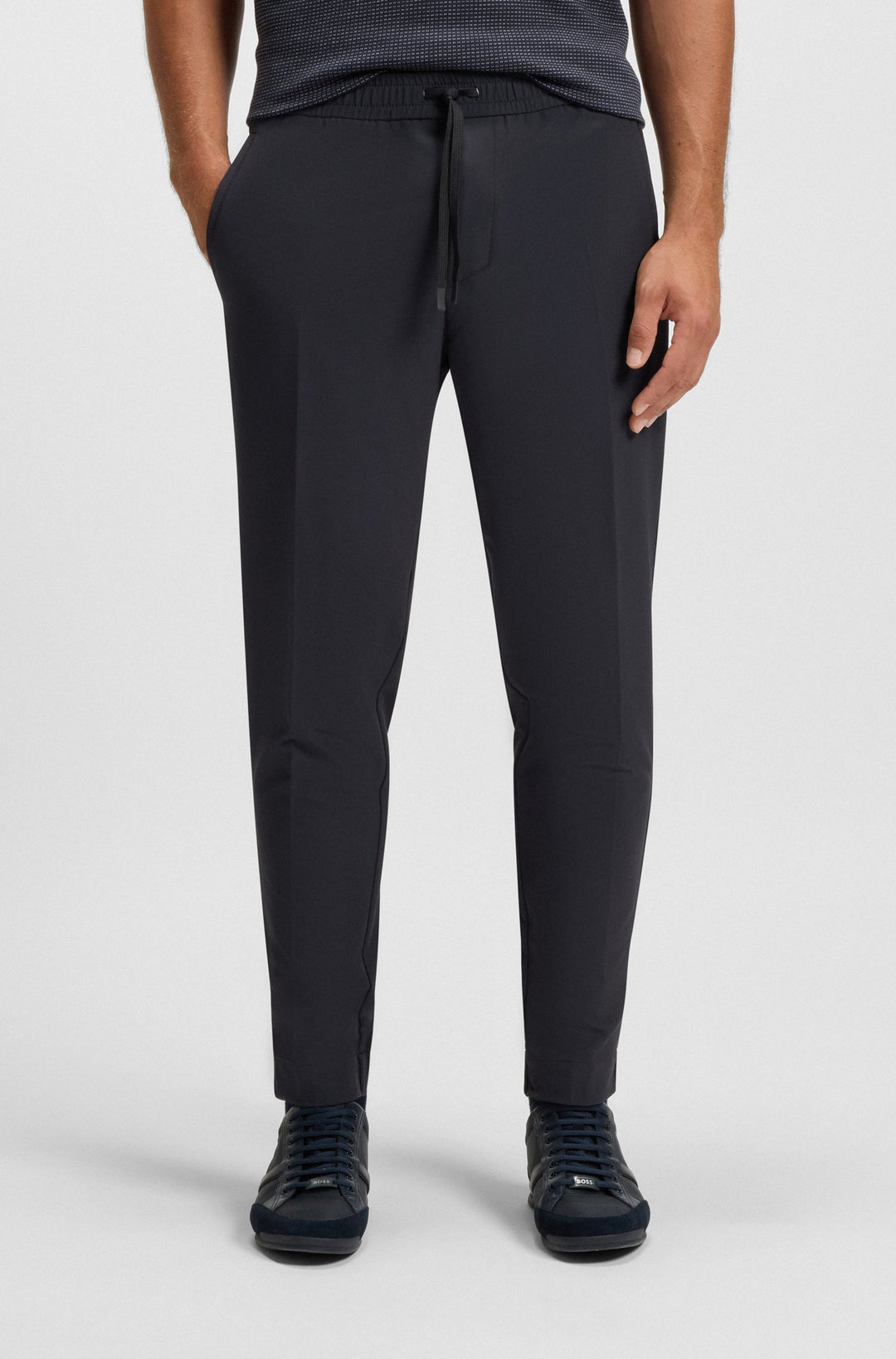 BOSS Trousers Tapered Fit - T_FLEX 50534313- Concorde Fashion#color_navy-402