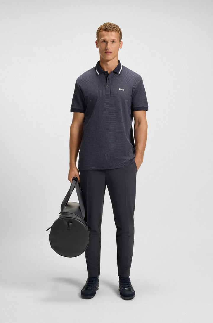 BOSS Trousers Tapered Fit - T_FLEX 50534313- Concorde Fashion#color_navy-402