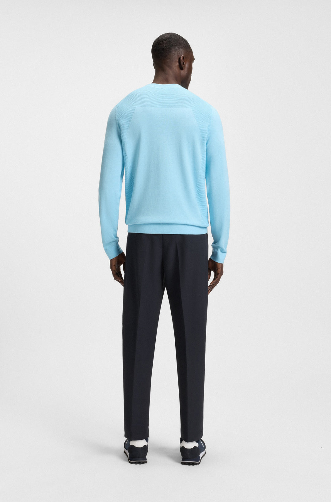 BOSS Trousers Tapered Fit in Polyester Mix - T_CONVERT 10268853 01-50538179- Concorde Fashion#color_navy-402