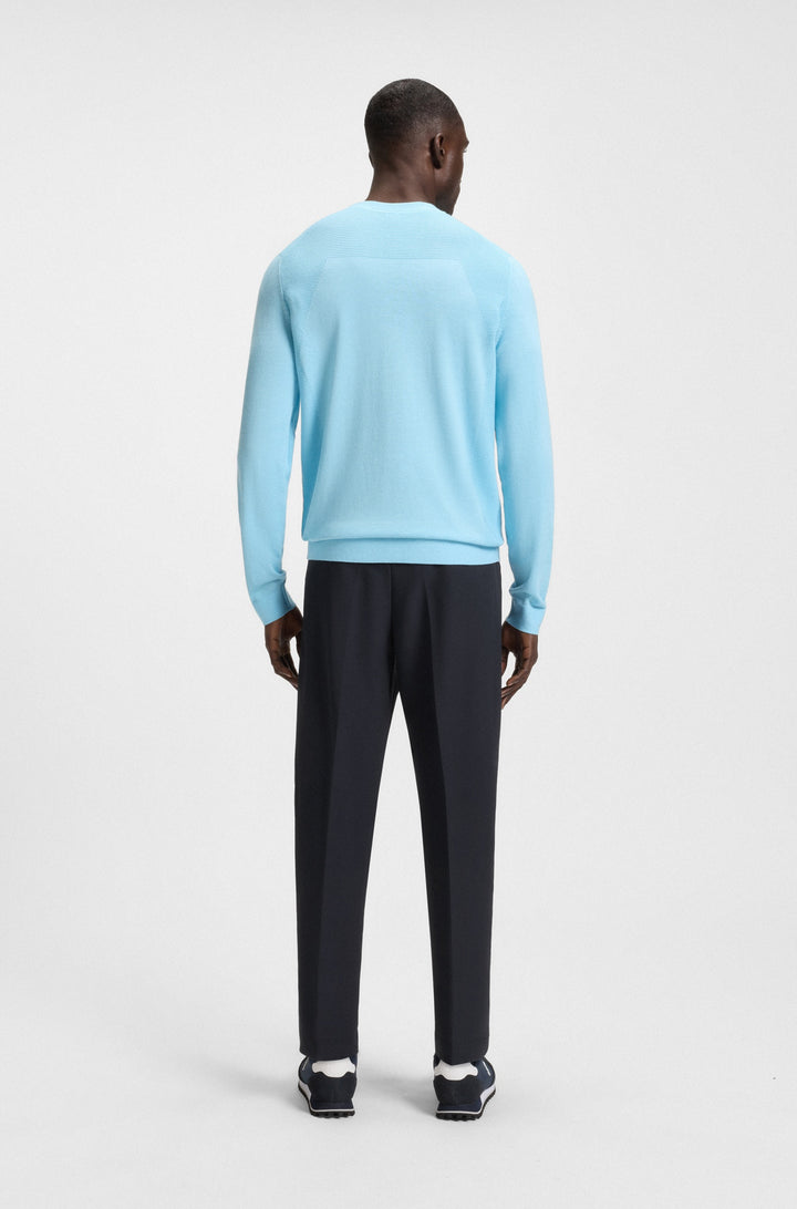 BOSS Trousers Tapered Fit in Polyester Mix - T_CONVERT 10268853 01-50538179- Concorde Fashion#color_navy-402