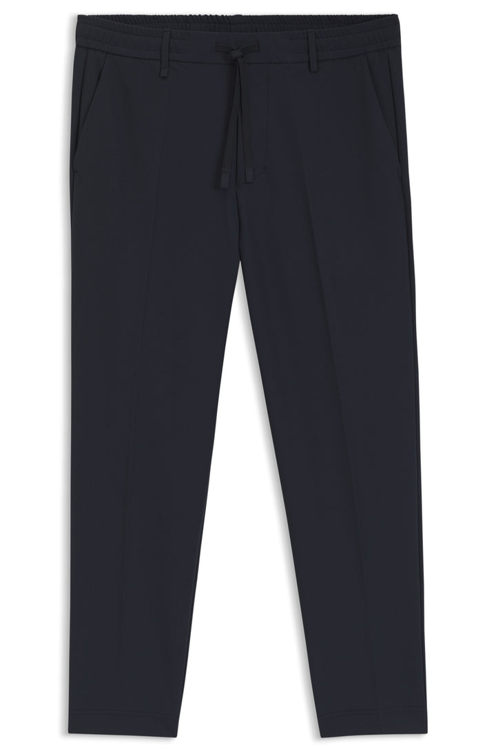 BOSS Trousers Tapered Fit in Polyester Mix - T_CONVERT 10268853 01-50538179- Concorde Fashion#color_navy-402