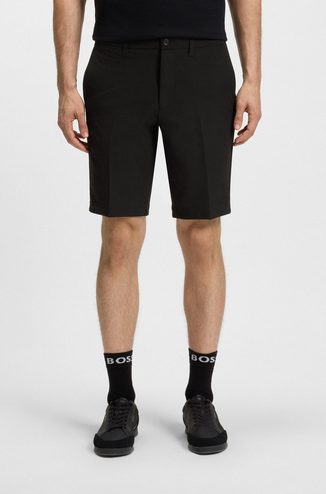 BOSS Shorts Slim Fit - S_COMMUTER_10.5 INCH 50540337- Concorde Fashion#color_black-001