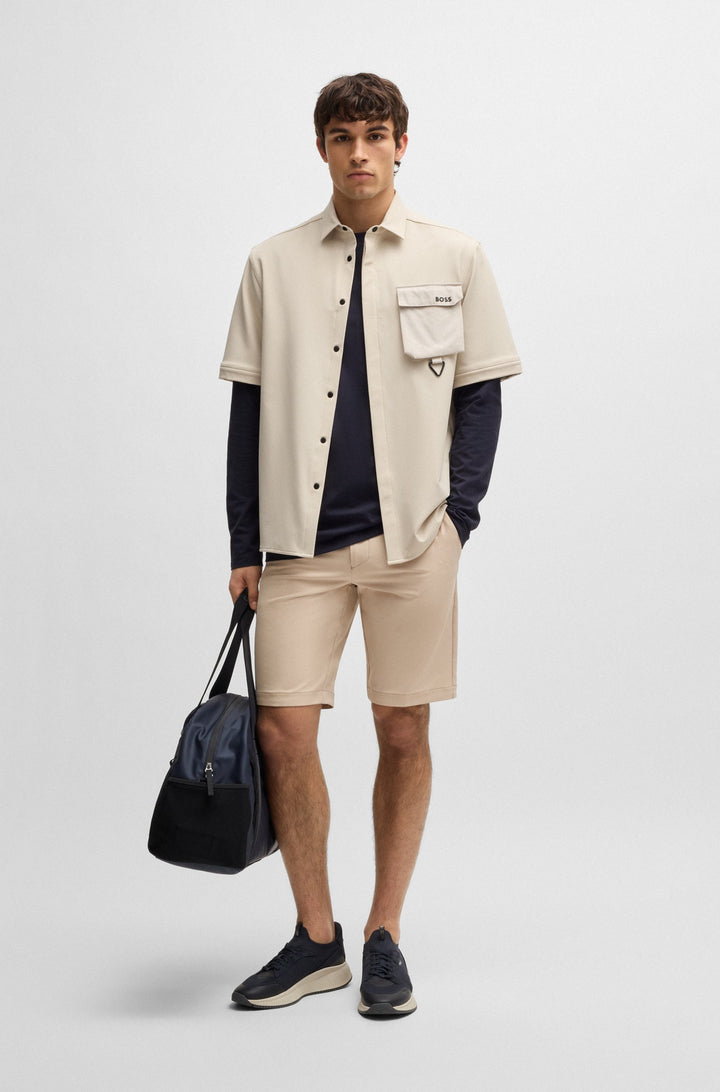 BOSS Shorts Slim Fit - S_COMMUTER_10.5 INCH 50540337- Concorde Fashion#color_beige-269