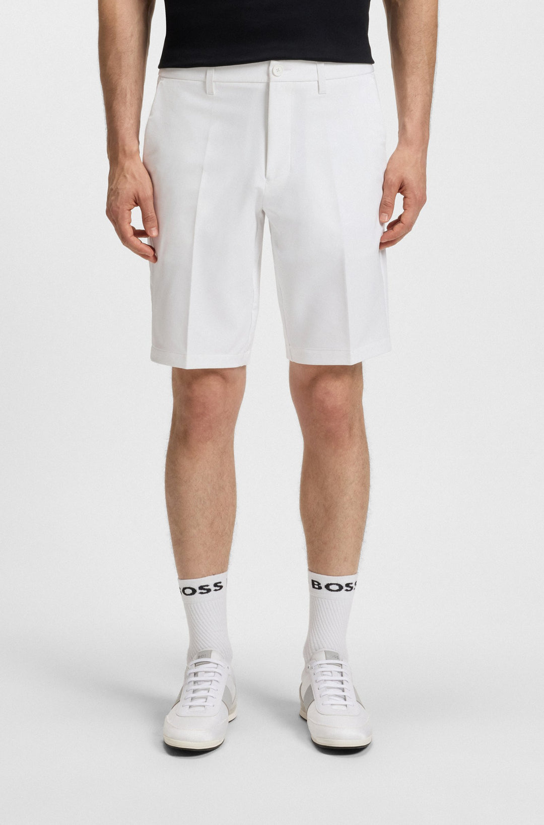 BOSS Shorts Slim Fit - S_COMMUTER_10.5 INCH 50540337- Concorde Fashion#color_white-100