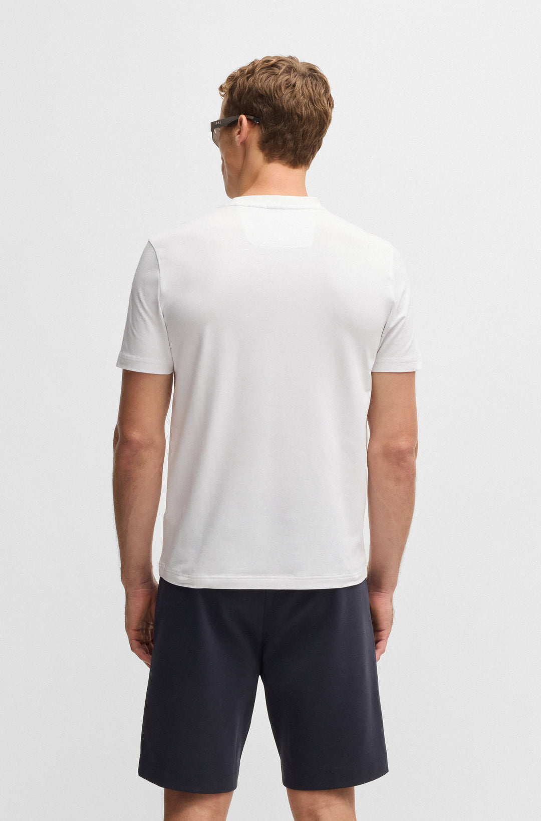 BOSS T-Shirts Regular Fit in Cotton Mix - TEE TL LOGO 10268875 01-50535170- Concorde Fashion#color_white-100