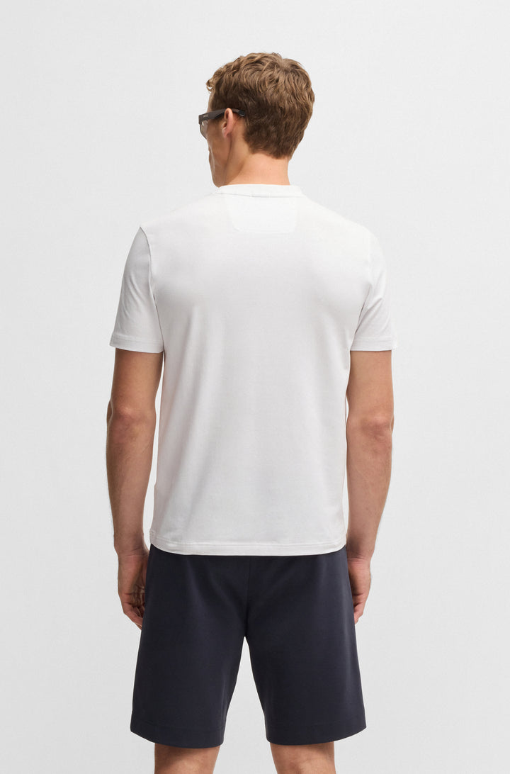 BOSS T-Shirts Regular Fit in Cotton Mix - TEE TL LOGO 10268875 01-50535170- Concorde Fashion#color_white-100