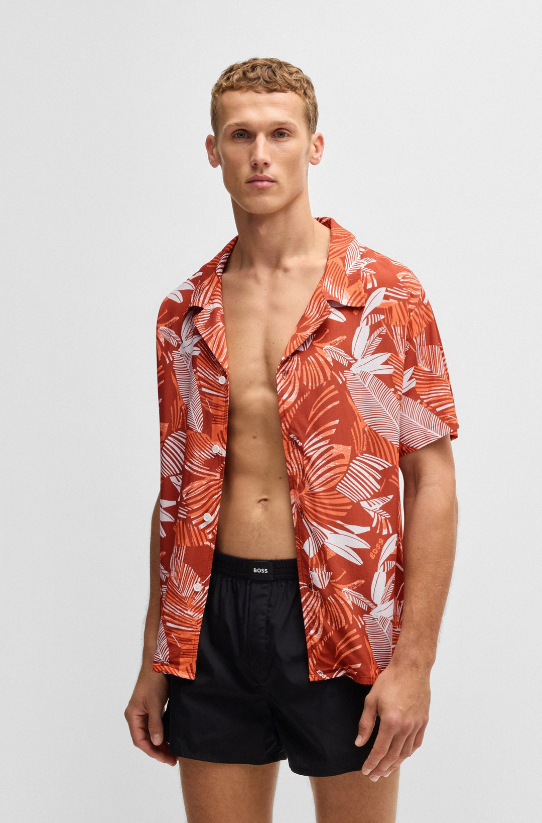 BOSS T-Shirts  - BEACH SHIRT 50535793- Concorde Fashion#color_orange-823