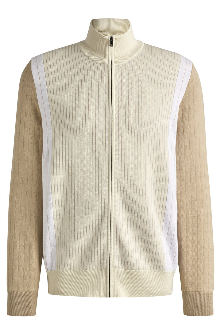 BOSS Sweaters Regular Fit in Cotton - H-BEJINO 10268926 01-50534403- Concorde Fashion#color_white-131