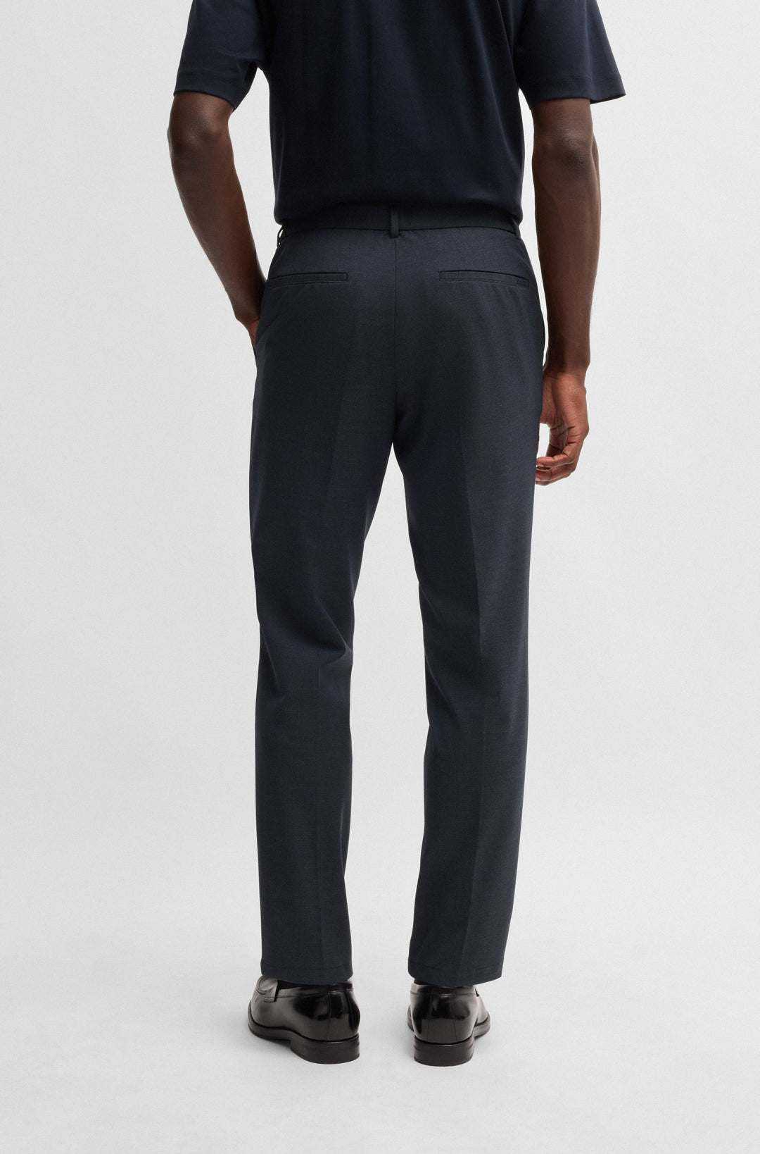 BOSS Trousers  in Polyester Mix - P-GENIUS-EL-WG-251F 10269003 01-50534613- Concorde Fashion#color_navy-404