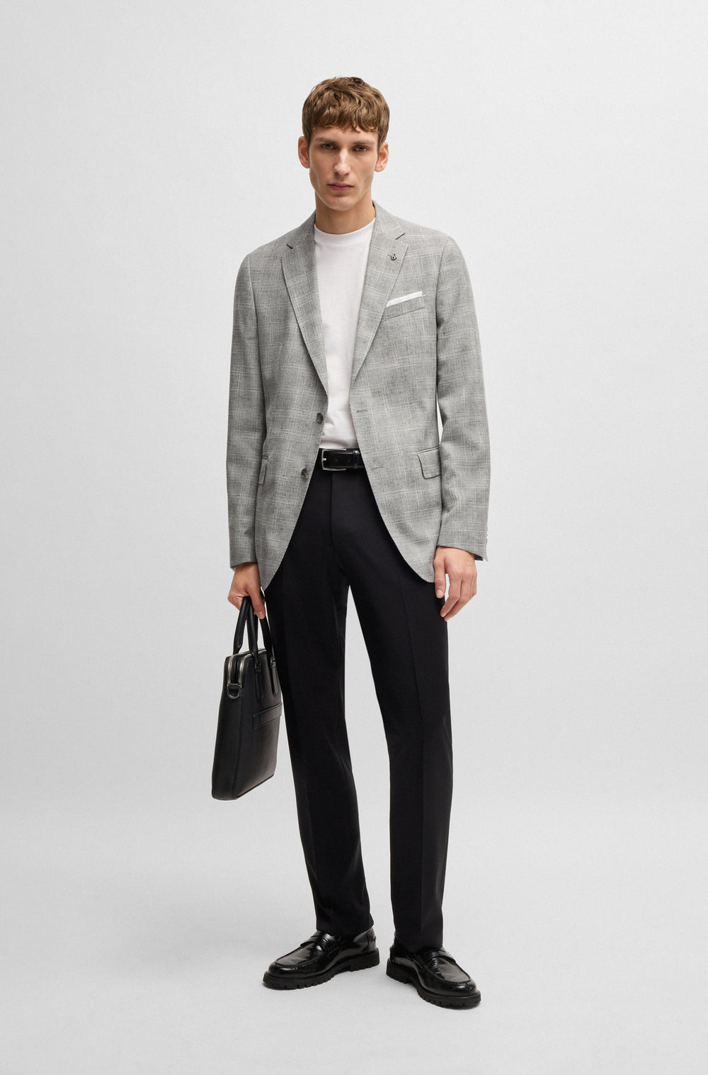 BOSS Blazers Slim Fit in Wool Mix - H-HUTSON-233 10269014 01-50535057- Concorde Fashion#color_grey-072