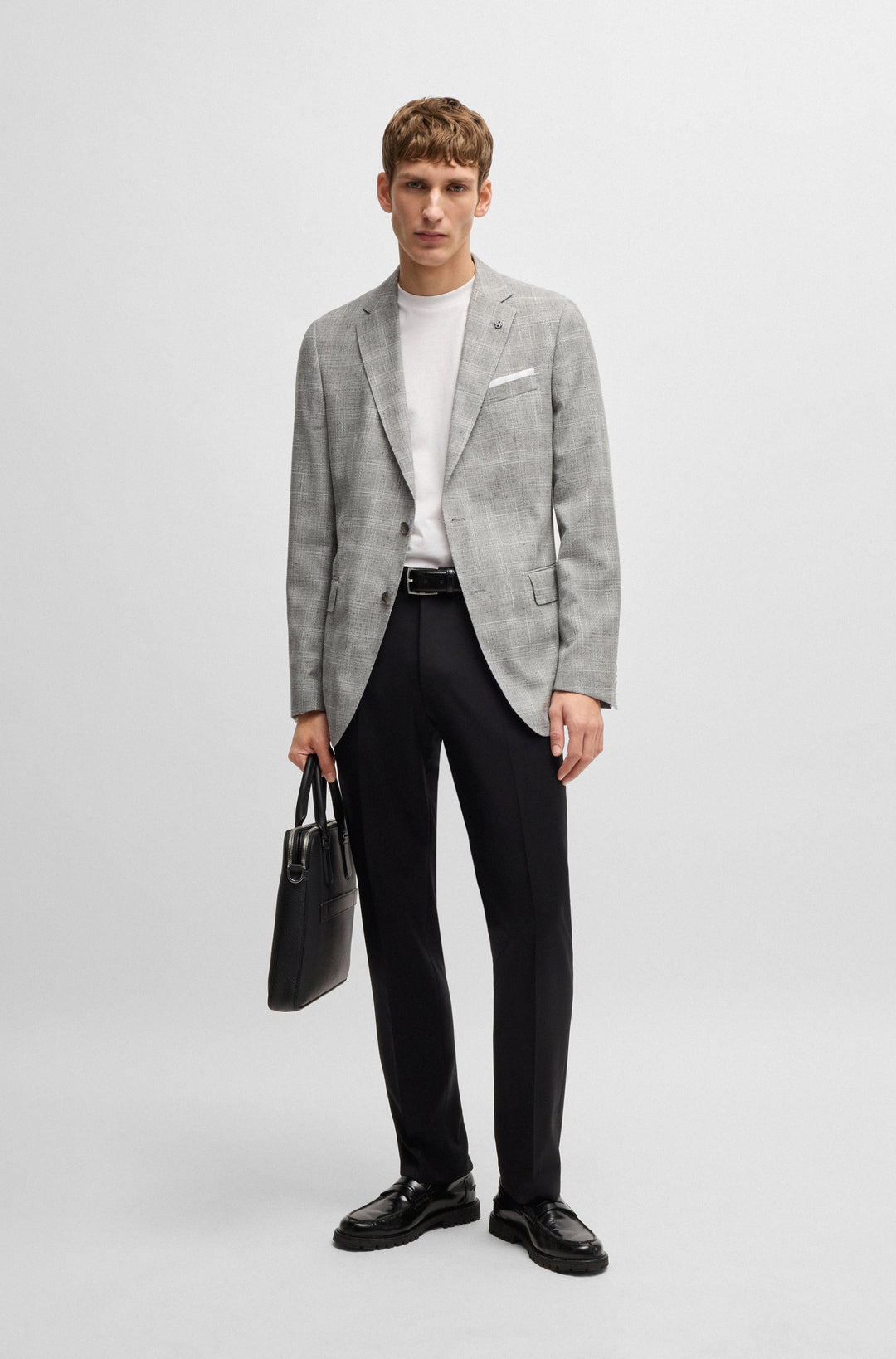 BOSS Blazers Slim Fit in Wool Mix - H-HUTSON-233 10269014 01-50535057- Concorde Fashion#color_grey-072