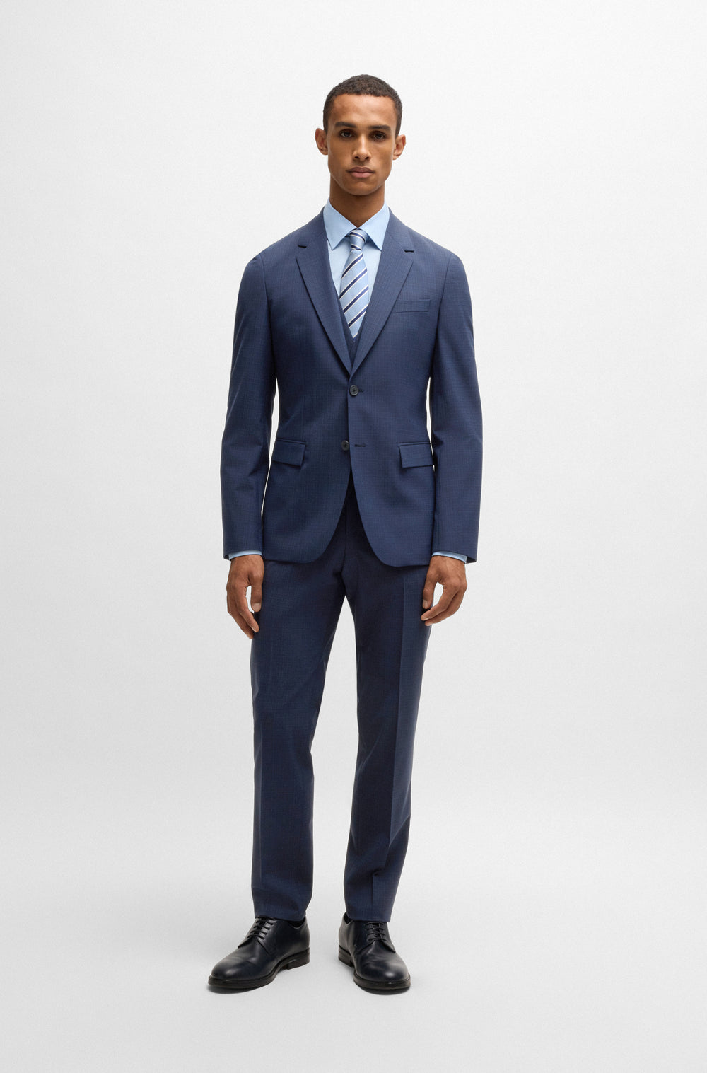 BOSS Suits  in Polyester Mix - H-HOUSTON-3PCS-251 10269016 01-50534887- Concorde Fashion#color_navy-404
