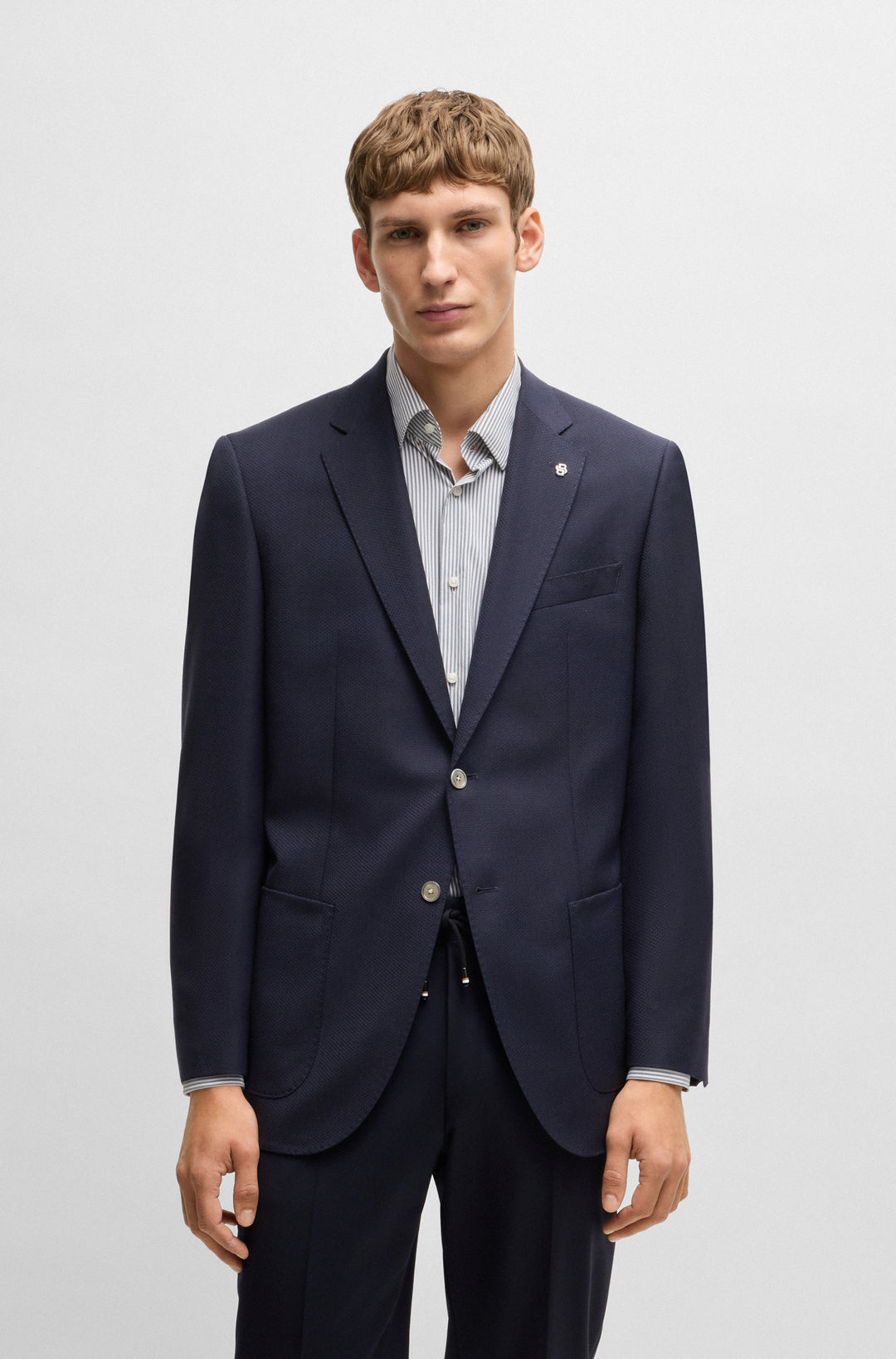 BOSS Blazers Regular Fit in Wool - H-JANSON-233 10269022 01-50535049- Concorde Fashion#color_navy-404