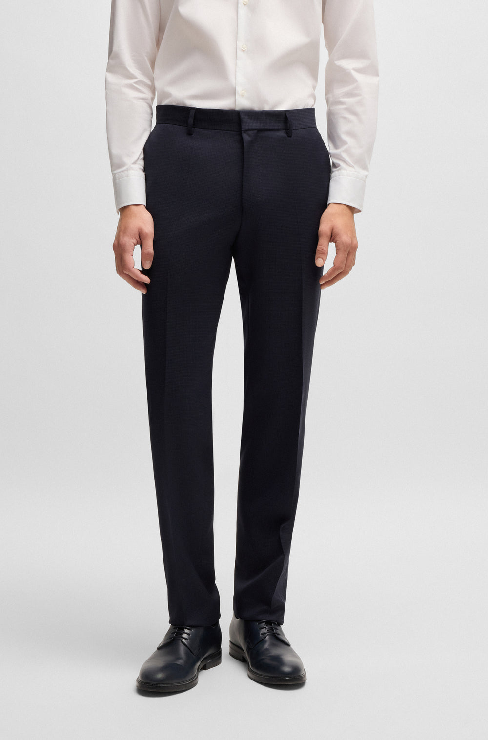 BOSS Suits Slim Fit in Wool Mix - H-HUGE-3PCS-232 10269030 01-50534922- Concorde Fashion#color_navy-404