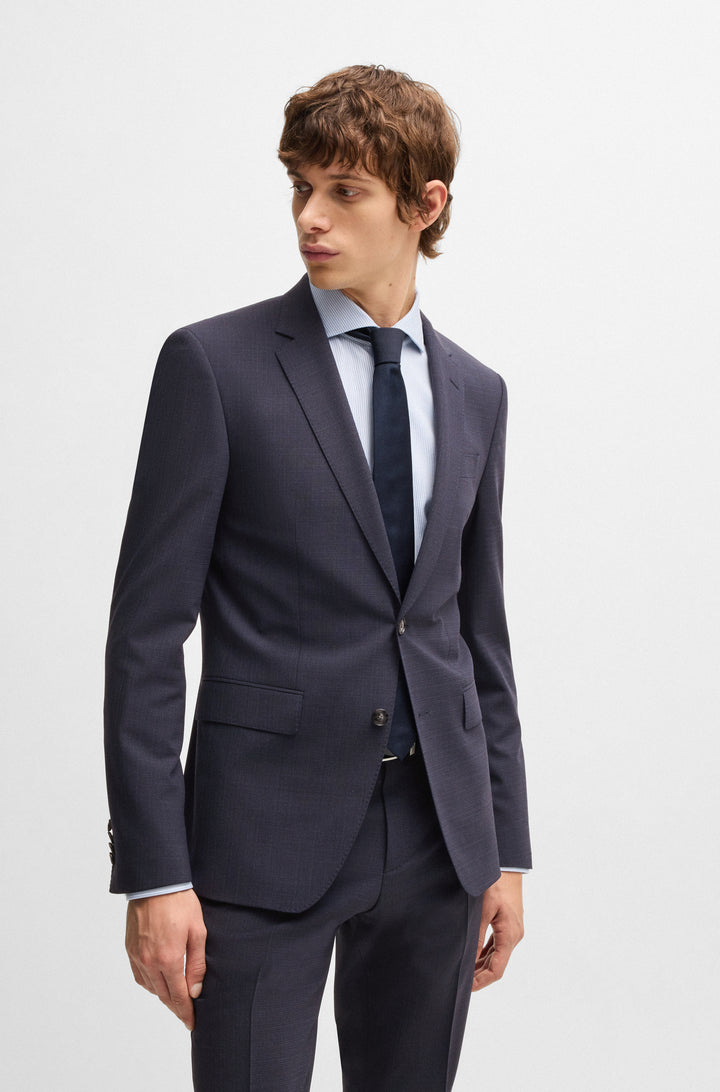 BOSS Suits Slim Fit in Polyester Mix - H-HUGE-2PCS-224 10269057 01-50534914- Concorde Fashion#color_navy-404