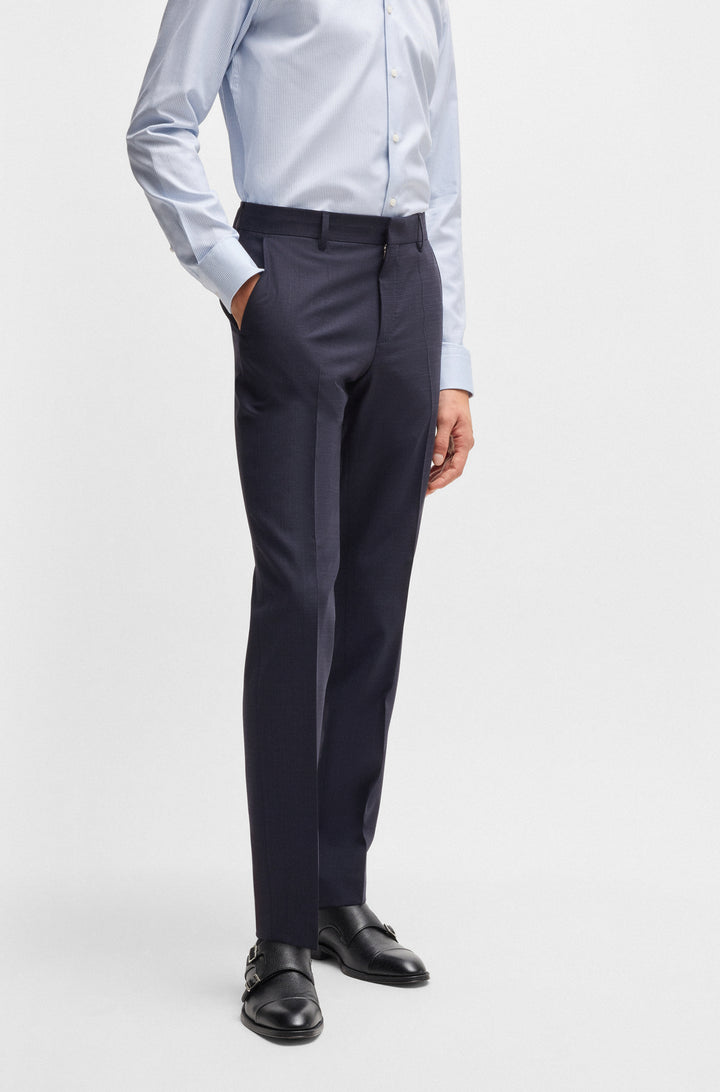 BOSS Suits Slim Fit in Polyester Mix - H-HUGE-2PCS-224 10269057 01-50534914- Concorde Fashion#color_navy-404