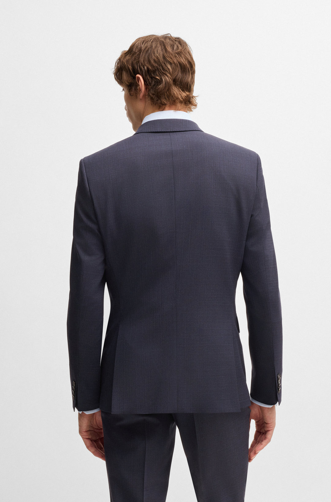 BOSS Suits Slim Fit in Polyester Mix - H-HUGE-2PCS-224 10269057 01-50534914- Concorde Fashion#color_navy-404