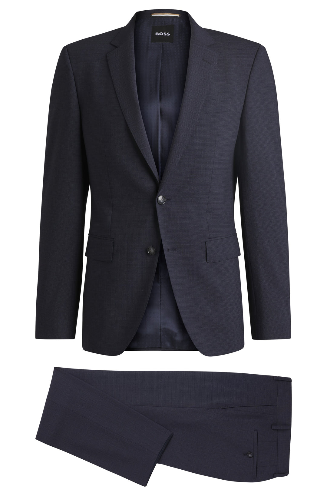 BOSS Suits Slim Fit in Polyester Mix - H-HUGE-2PCS-224 10269057 01-50534914- Concorde Fashion#color_navy-404
