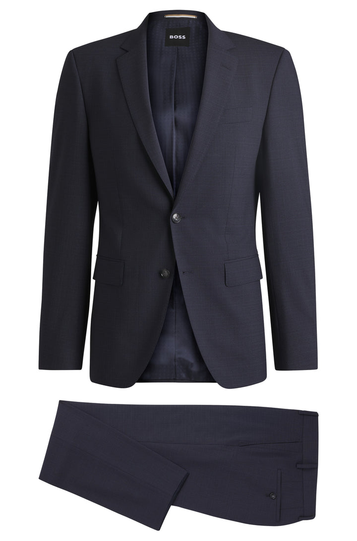 BOSS Suits Slim Fit in Polyester Mix - H-HUGE-2PCS-224 10269057 01-50534914- Concorde Fashion#color_navy-404