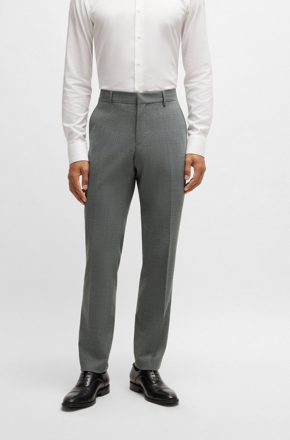 BOSS Suits Slim Fit in Polyester Mix - H-HUGE-2PCS-224 10269057 01-50534914- Concorde Fashion#color_grey-030