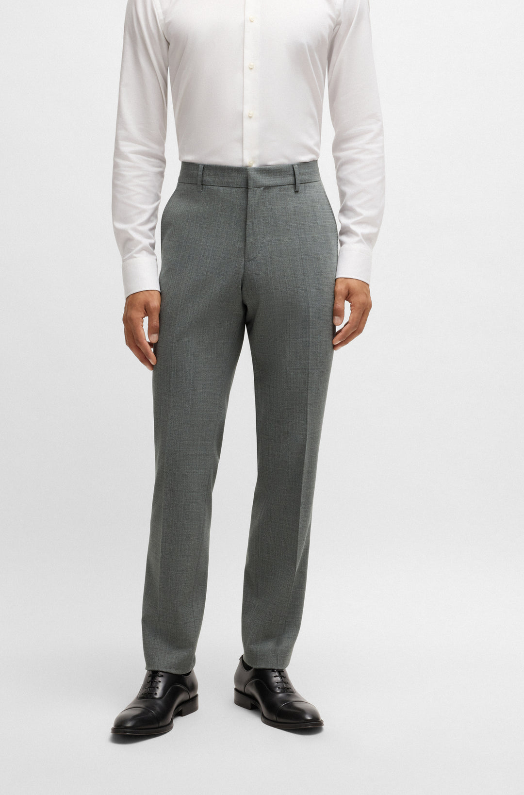 BOSS Suits Slim Fit in Polyester Mix - H-HUGE-2PCS-224 10269057 01-50534914- Concorde Fashion#color_grey-030