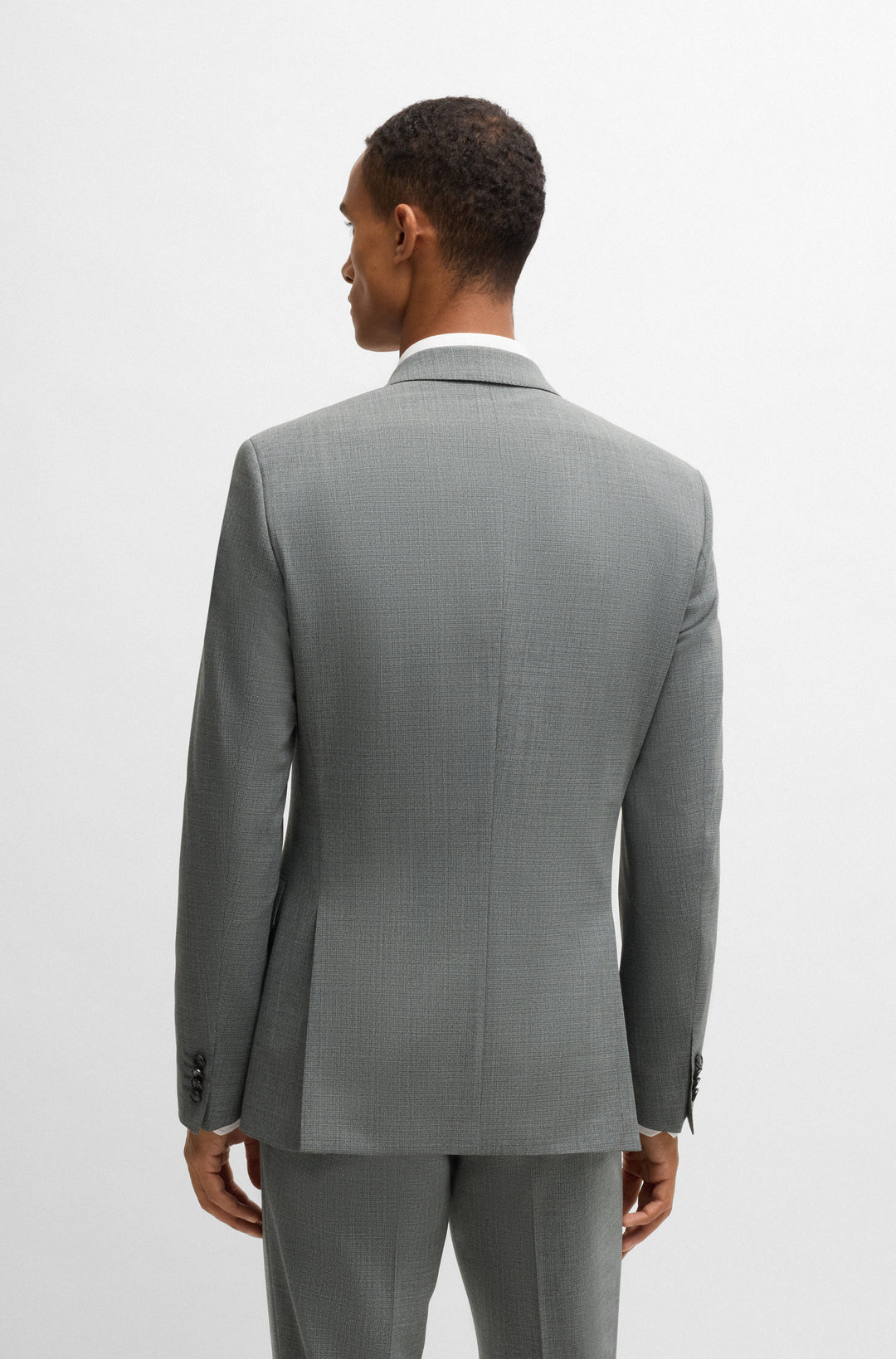 BOSS Suits Slim Fit in Polyester Mix - H-HUGE-2PCS-224 10269057 01-50534914- Concorde Fashion#color_grey-030
