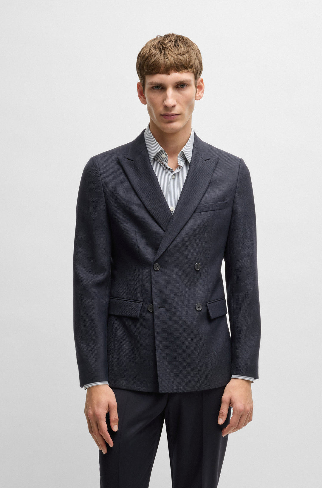 BOSS Blazers  in Polyester Mix - H-HOUSTON-DB-243 10269085 01-50535020- Concorde Fashion#color_navy-404