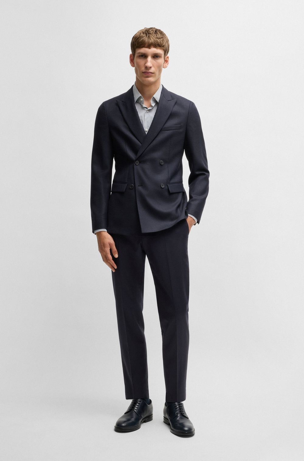 BOSS Blazers  in Polyester Mix - H-HOUSTON-DB-243 10269085 01-50535020- Concorde Fashion#color_navy-404
